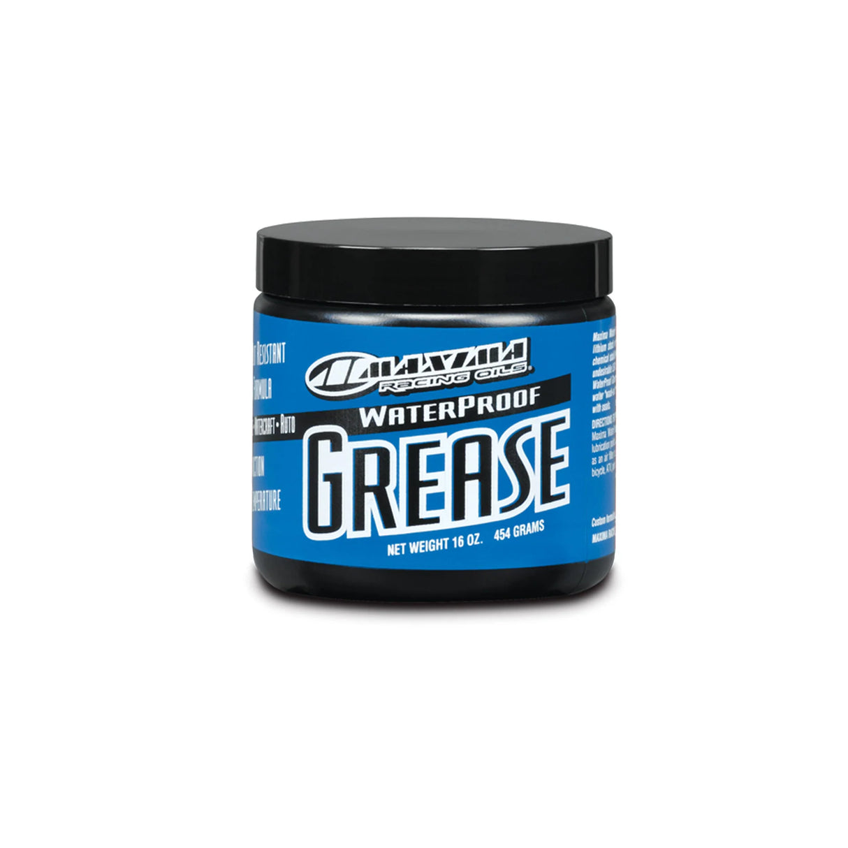 Maxima waterproof grease tub in front of white background