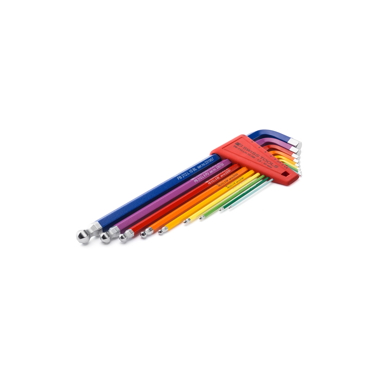 PB Swiss Long Rainbow Hex Key Set (PB 212 LH RB)