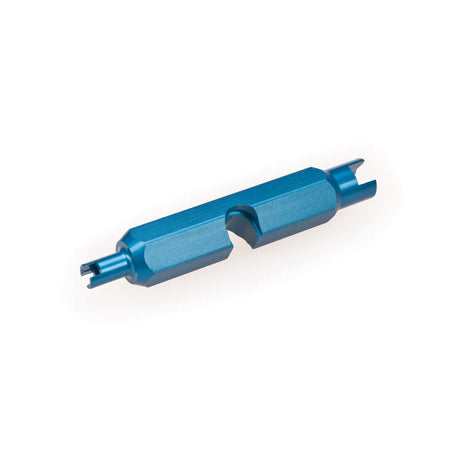 Anodised blue Park Tool VC-1 Valve Core Tool on white background