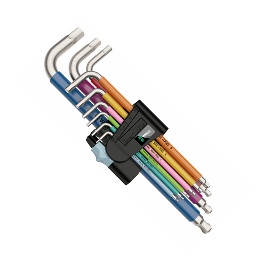 Wera Long Hex Plus Stainless Rainbow Set 1