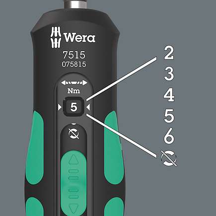 Wera Safe-Torque Speed Torque Driver 2 - 6 Nm & Bit Set